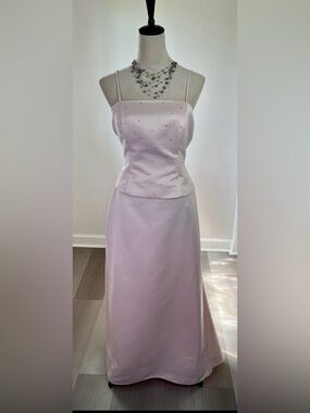Y2K Pink 2 Piece Prom Dress- Size 6